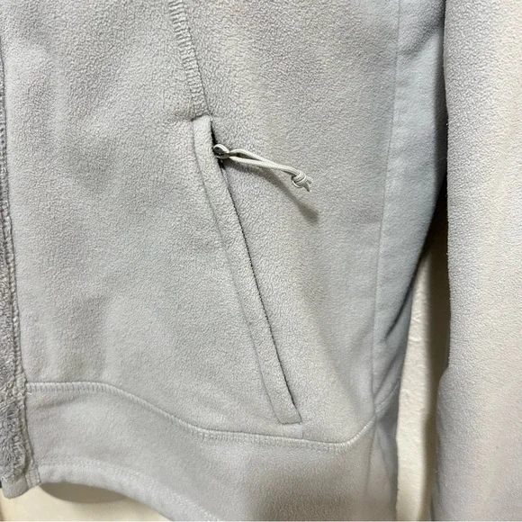 THE NORTH FACE MORNINGSIDE FLEECE FULL ZIP JACKET SIZE M LIGHT GRAY - Picture 5 of 8